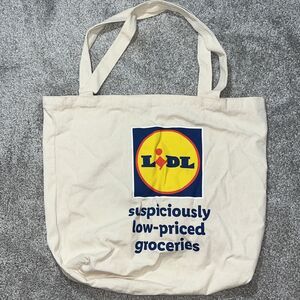 Big Canvas LIDL North Carolina open top beach shopping carry shoulder bag